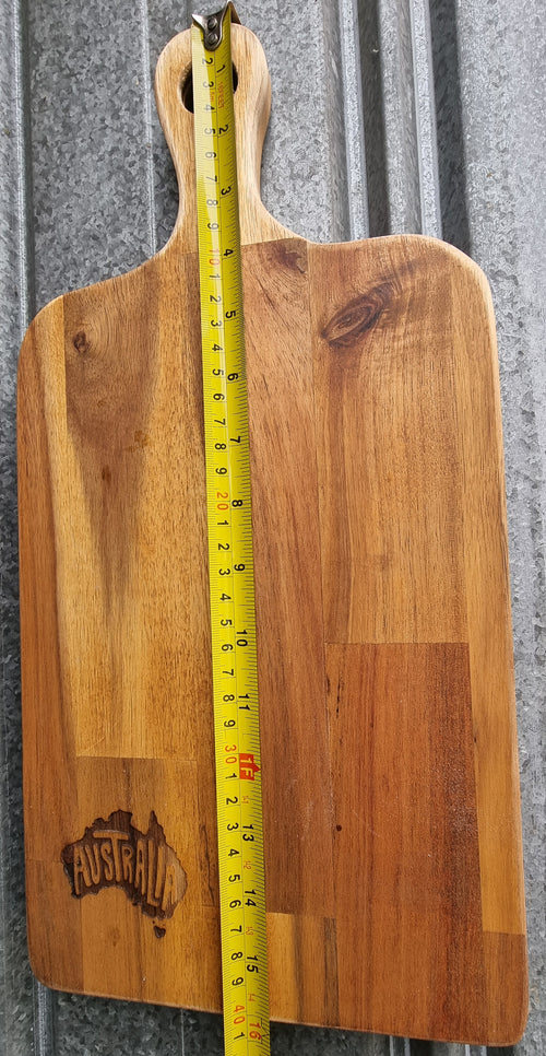 Custom Engraved Timber Serving Board with Australia Logo